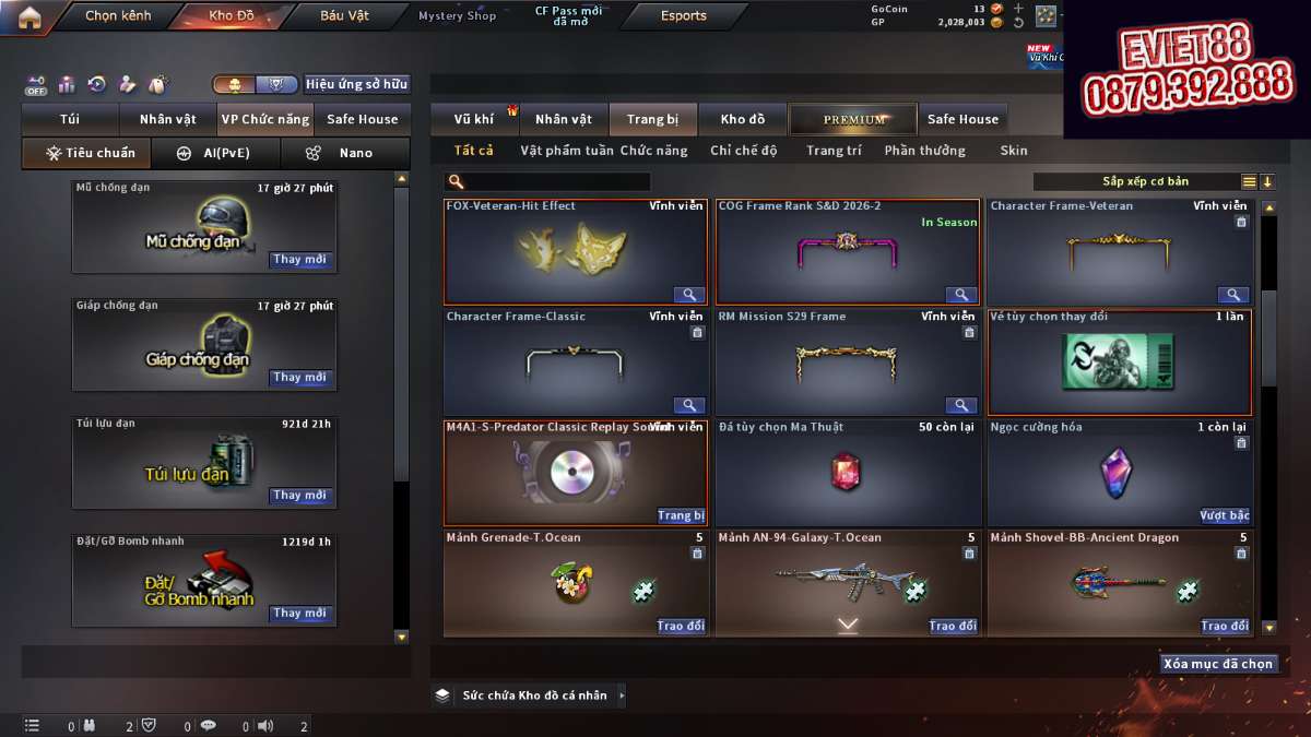shop acc cf uy tin gia re
